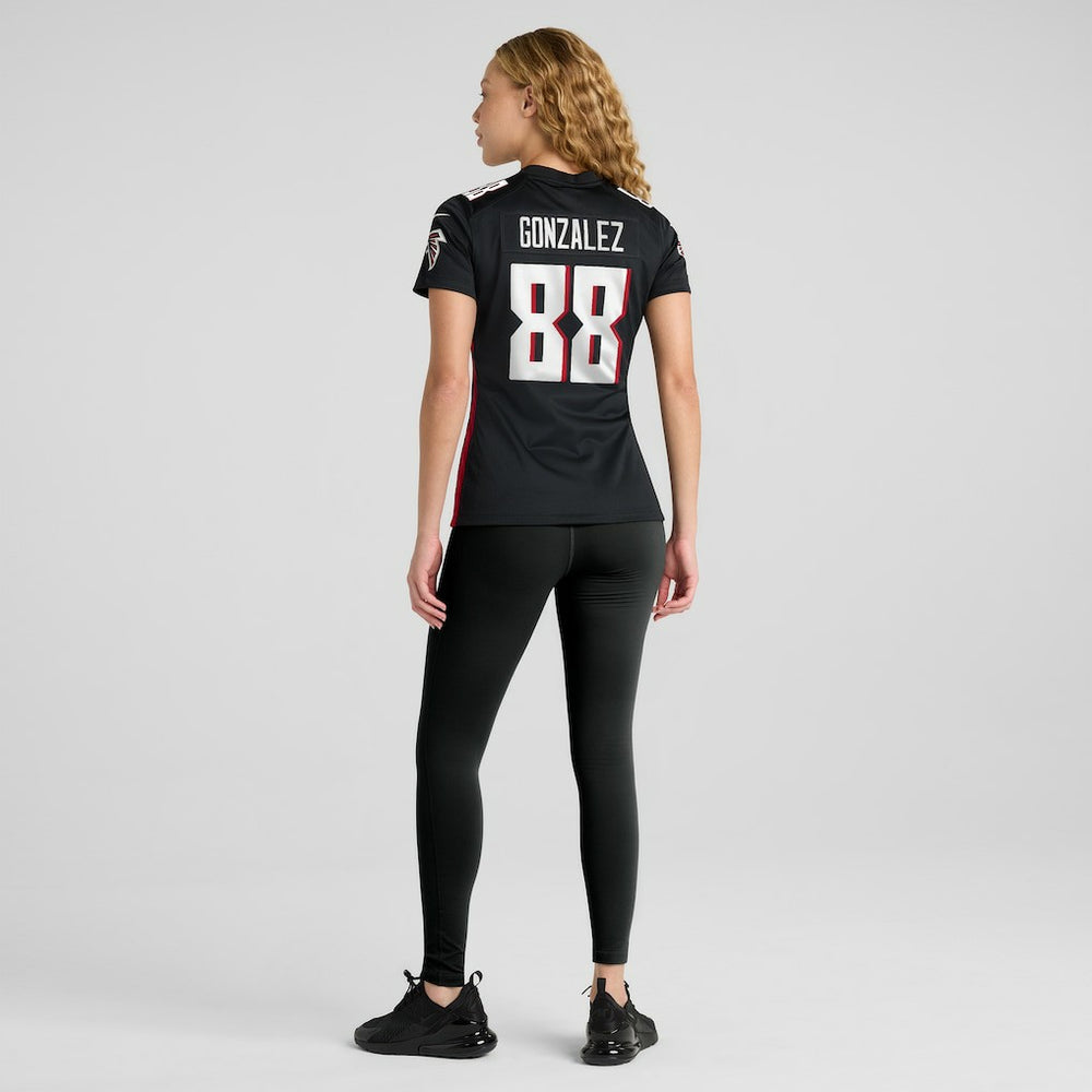 Tony Gonzalez Atlanta Falcons Women's Game Retired Player Jersey Black