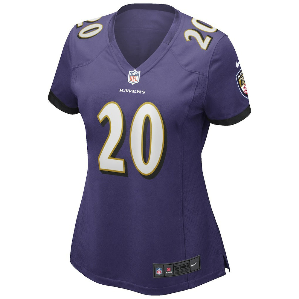 Ed Reed Baltimore Ravens Women's Game Retired Player Jersey Purple