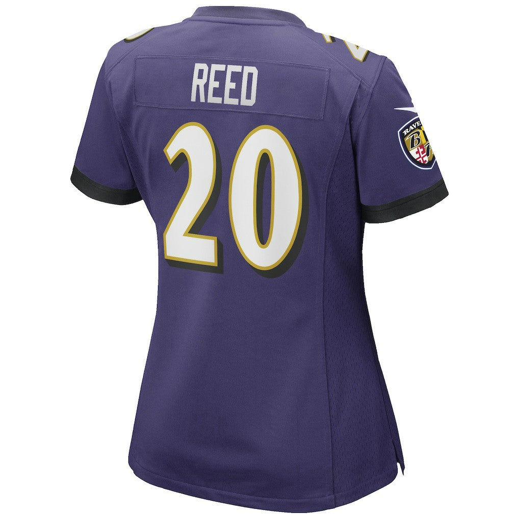 Ed Reed Baltimore Ravens Women's Game Retired Player Jersey Purple