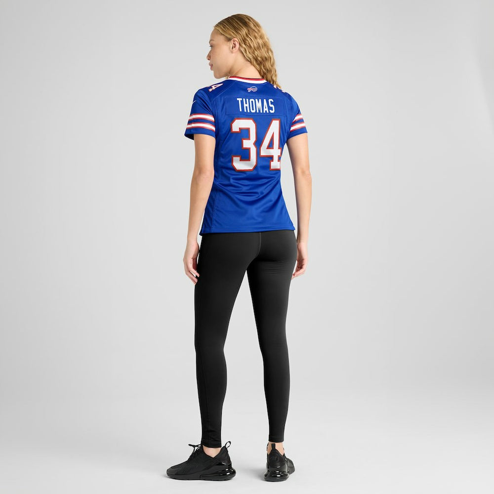 Thurman Thomas Buffalo Bills Women's Game Retired Player Jersey Royal