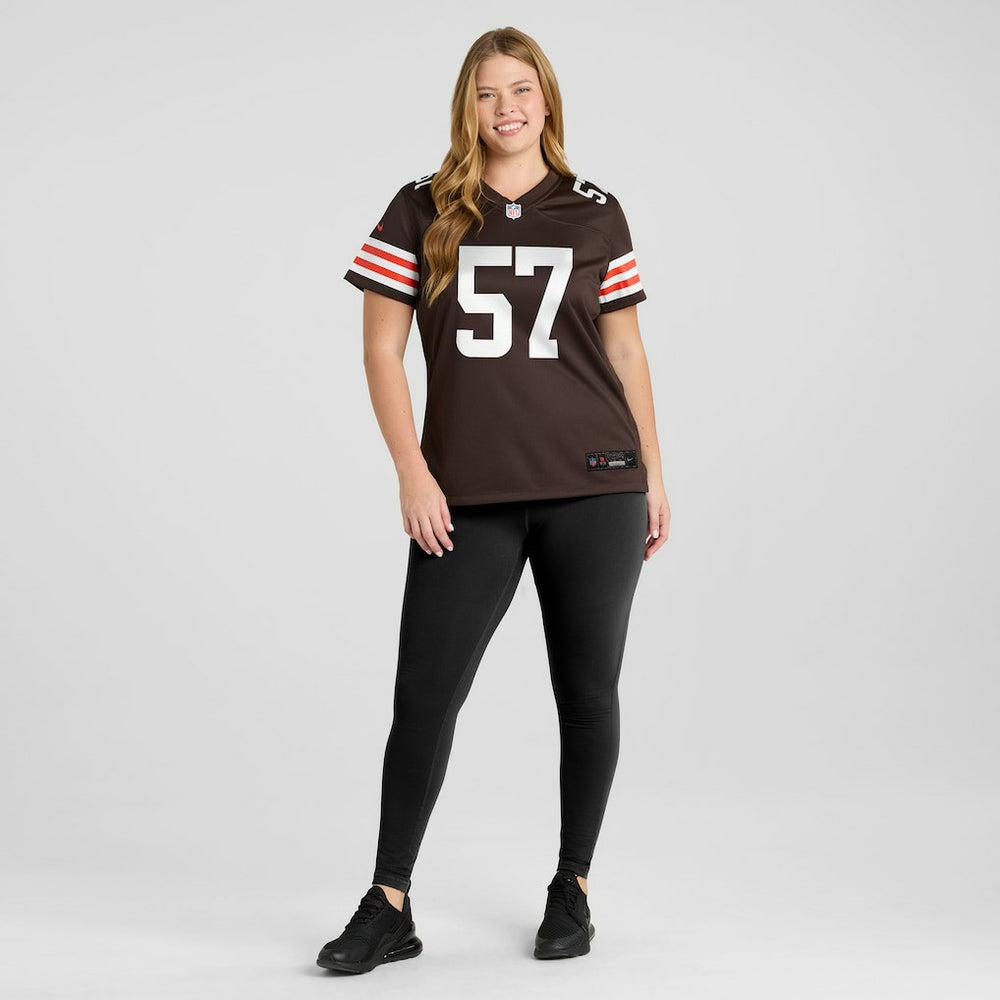 Clay Matthews Cleveland Browns Women's Game Retired Player Jersey Brown