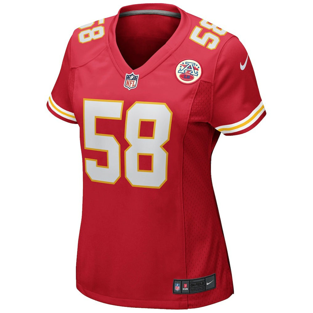 Derrick Thomas Kansas City Chiefs Women's Game Retired Player Jersey Red