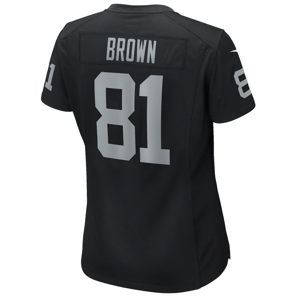 Tim Brown Las Vegas Raiders Women's Game Retired Player Jersey Black