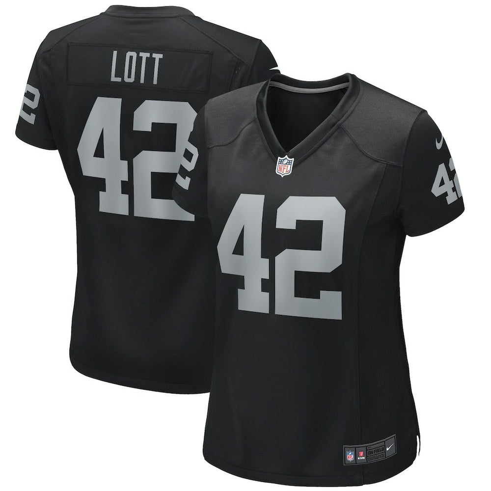 Ronnie Lott Las Vegas Raiders Women's Game Retired Player Jersey Black