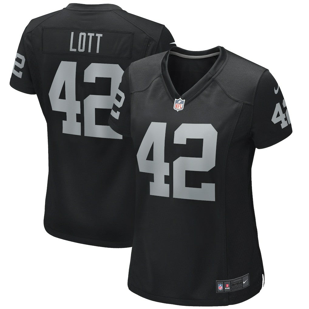 Ronnie Lott Las Vegas Raiders Women's Game Retired Player Jersey Black