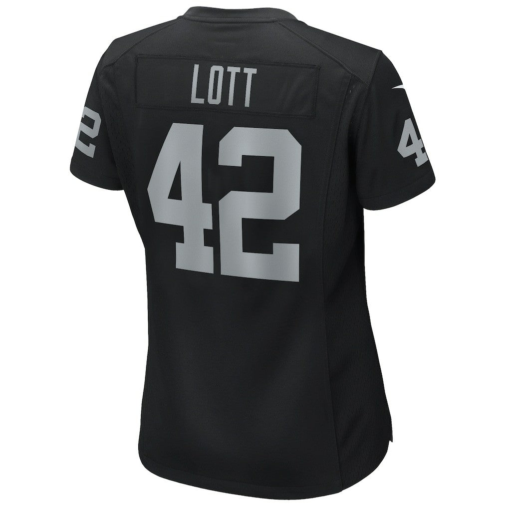 Ronnie Lott Las Vegas Raiders Women's Game Retired Player Jersey Black