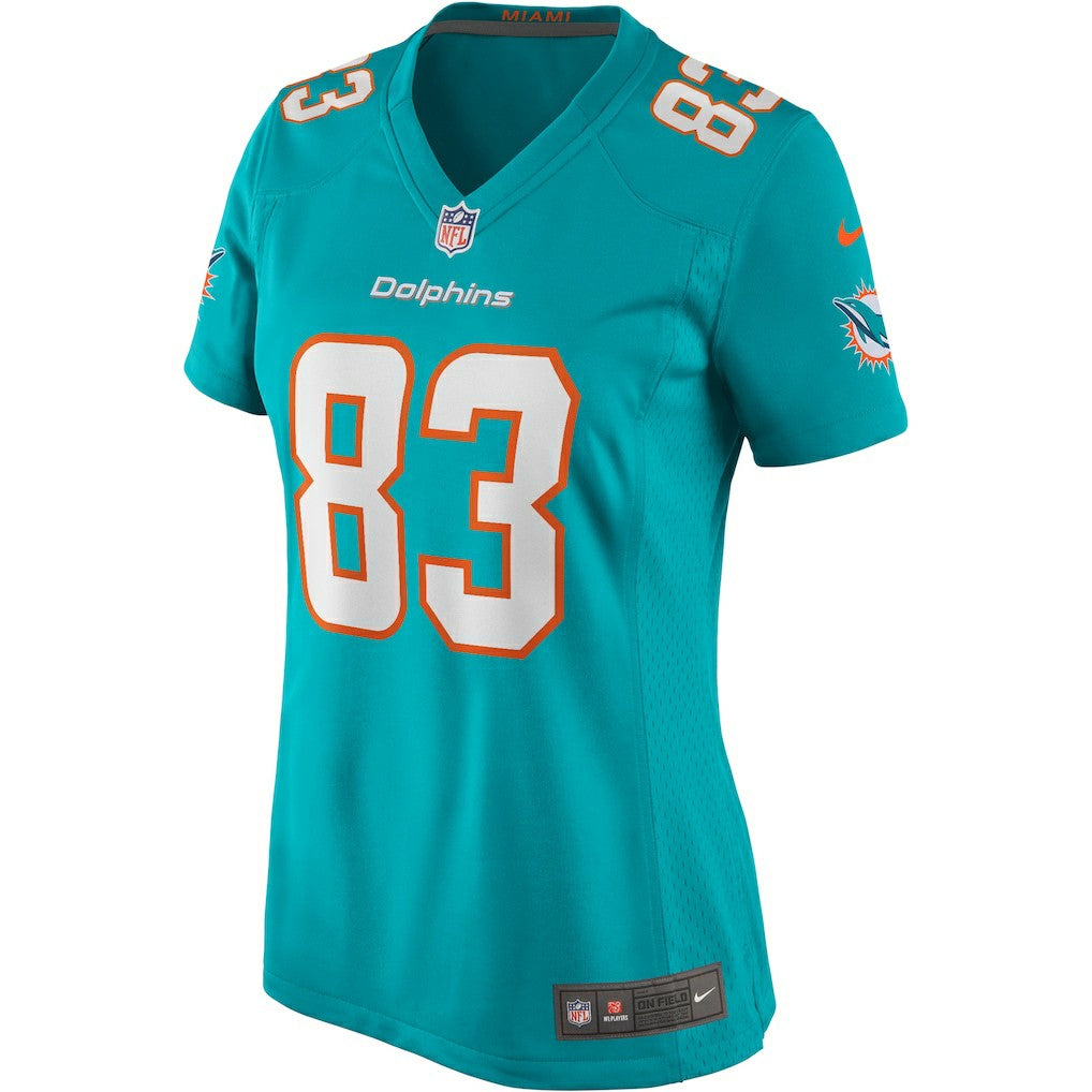 Mark Clayton Miami Dolphins Women's Game Retired Player Jersey Aqua