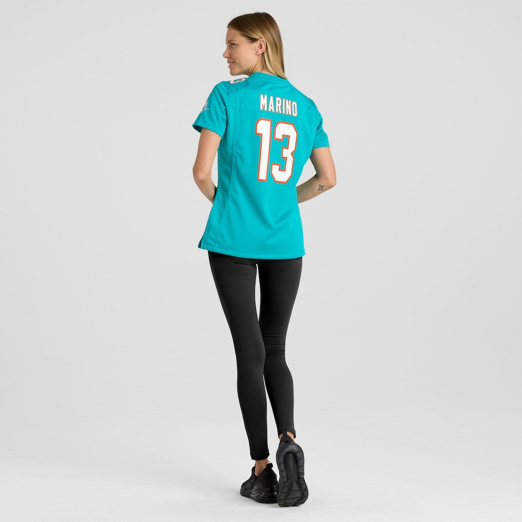 Dan Marino Miami Dolphins Women's Game Retired Player Jersey Aqua