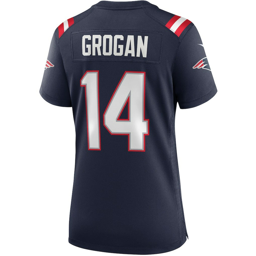 NFL Steve Grogan New England Patriots Women's Game Retired Player Jersey - Navy