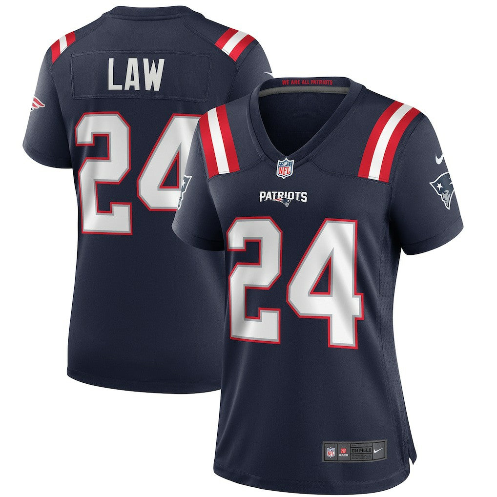 NFL Ty Law New England Patriots Women's Game Retired Player Jersey - Navy