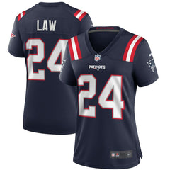 NFL Ty Law New England Patriots Women's Game Retired Player Jersey - Navy