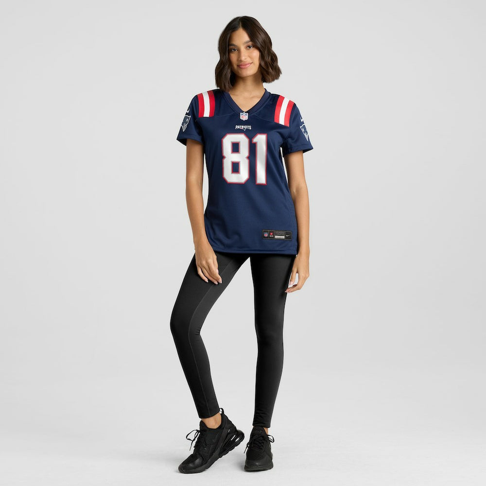 NFL Randy Moss New England Patriots Women's Game Retired Player Jersey - Navy