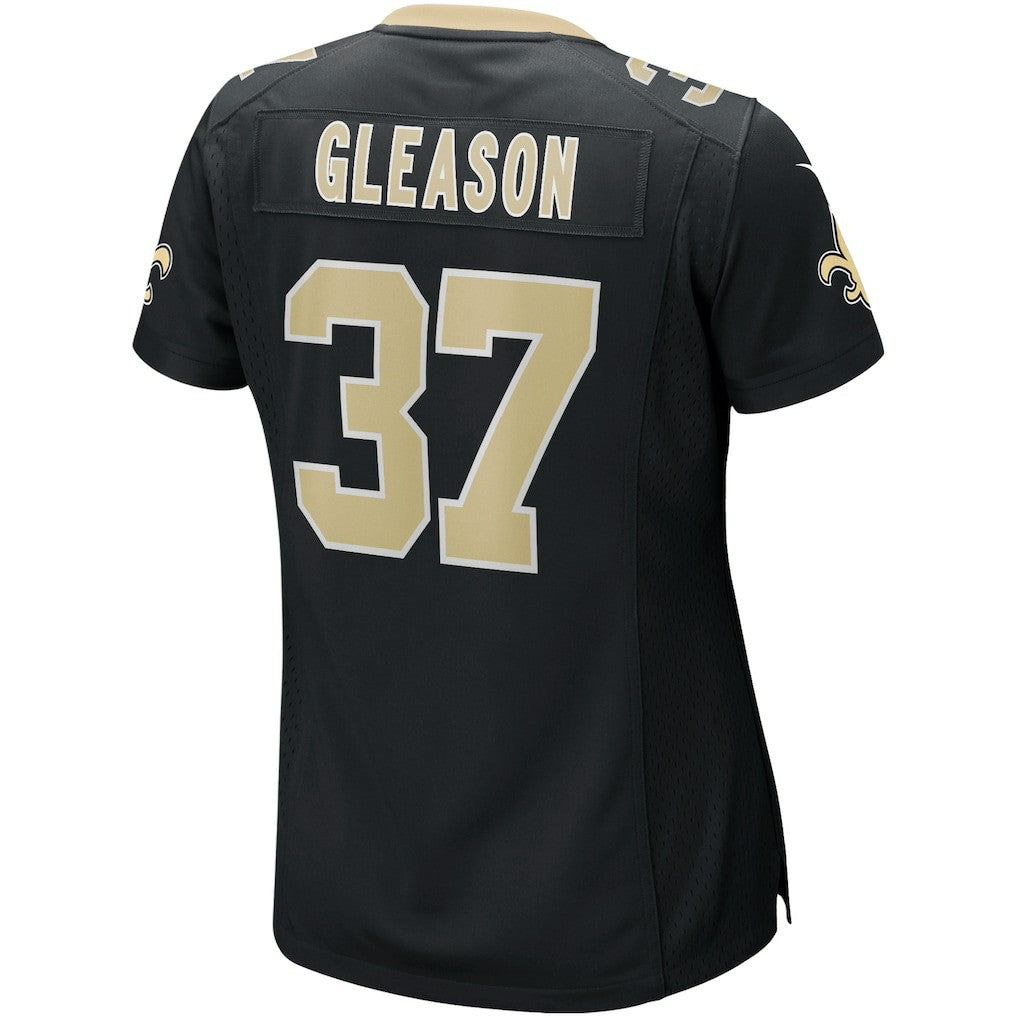 Steve Gleason New Orleans Saints Women's Game Retired Player Jersey Black