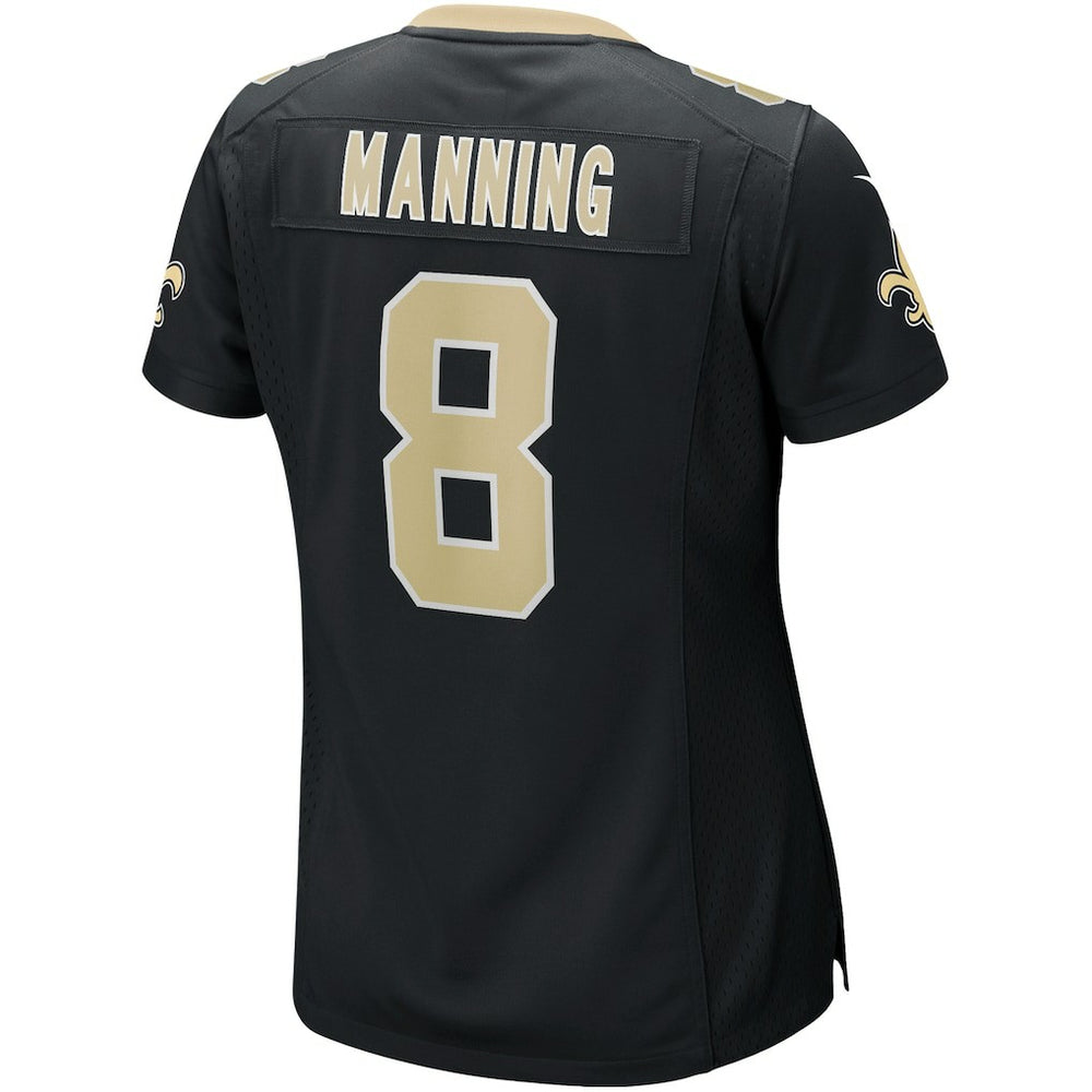Archie Manning New Orleans Saints Women's Game Retired Player Jersey Black