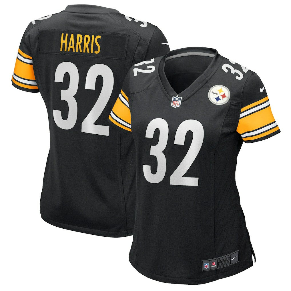 Franco Harris Pittsburgh Steelers Women's Game Retired Player Jersey Black