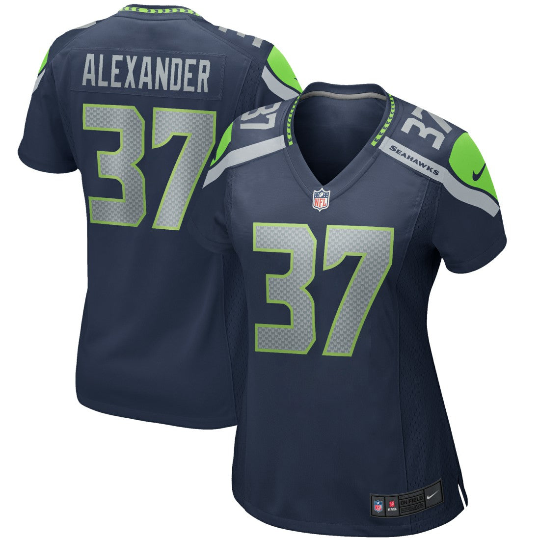 Shaun Alexander Seattle Seahawks Women's Game Retired Player Jersey College Navy