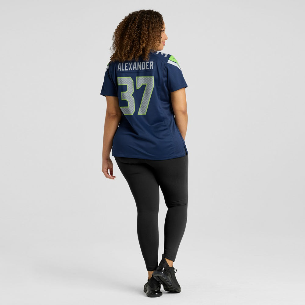 Shaun Alexander Seattle Seahawks Women's Game Retired Player Jersey College Navy