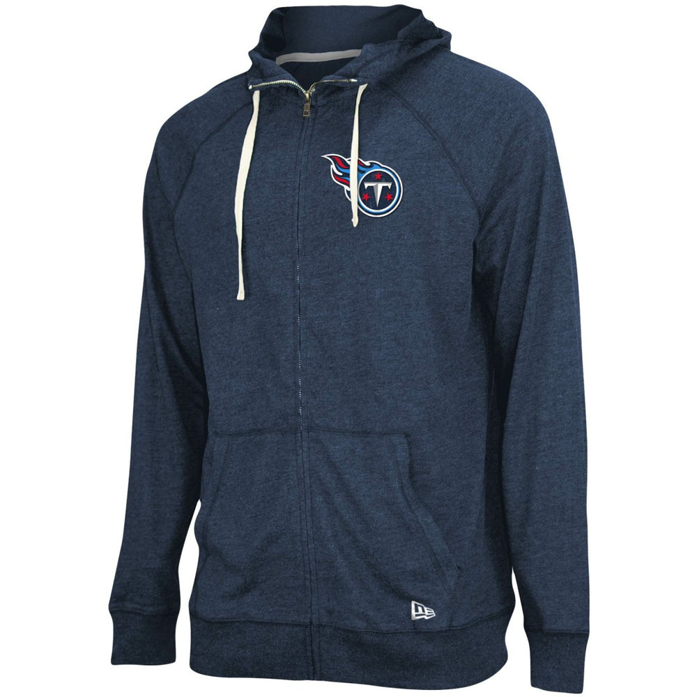 Tennessee Titans New Era In Season Hoodie Full-Zip Jacket Heathered Navy