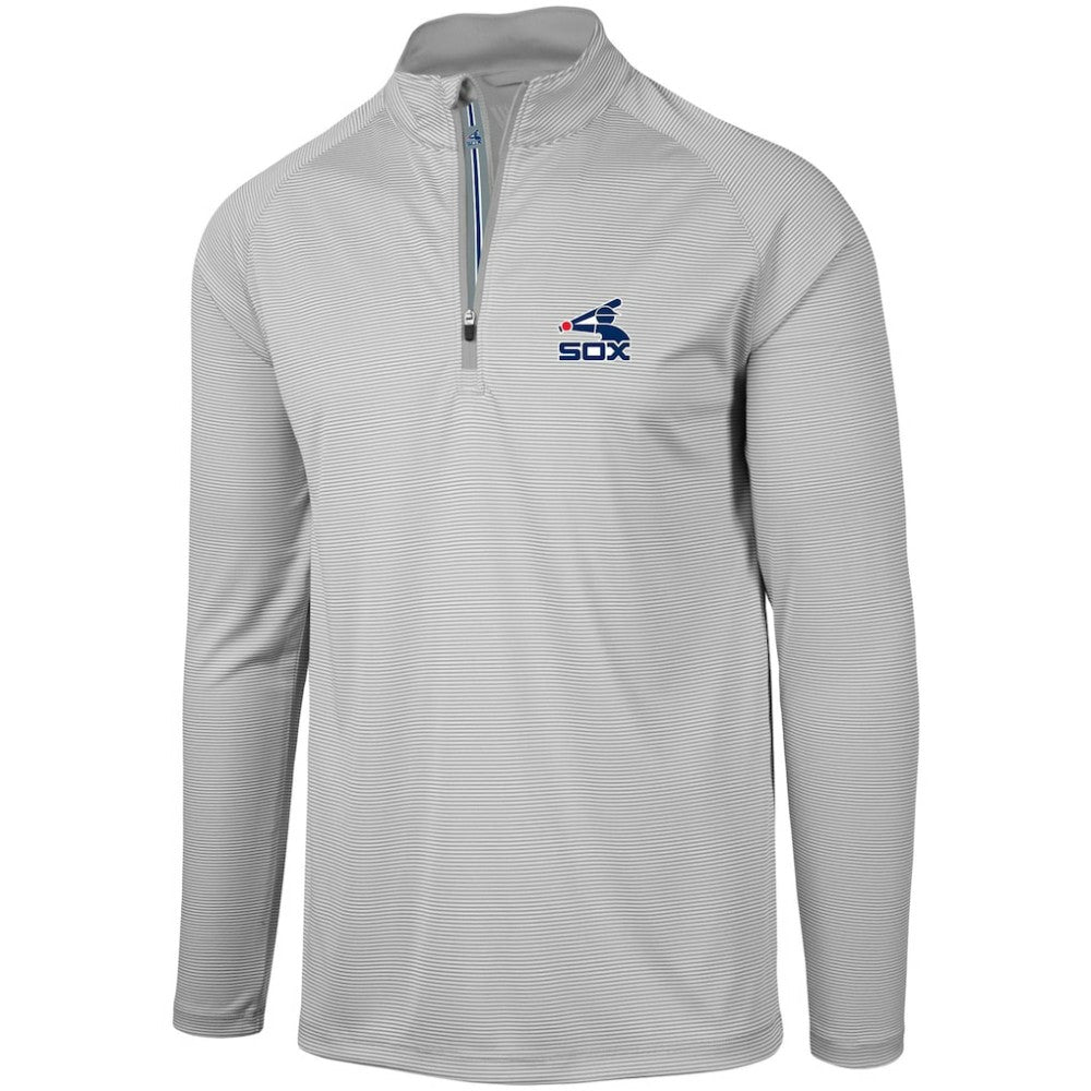 Chicago White Sox Levelwear Orion Historic Logo Raglan Quarter-Zip Jacket - Gray Jackets