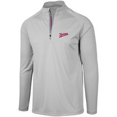 Minnesota Twins Levelwear Orion Historic Logo Raglan Quarter-Zip Jacket - Gray Jackets