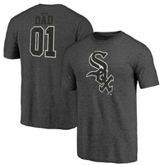 Chicago White Sox Father's Day Greatest Dad Tri-Blend T-Shirt - Black T-shirts