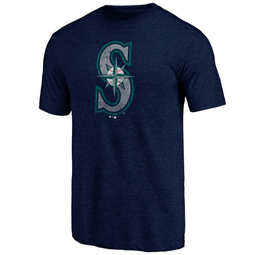 Seattle Mariners Father's Day Greatest Dad Tri-Blend T-Shirt - Navy T-shirts