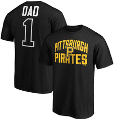 Pittsburgh Pirates Father's Day #1 Dad T-Shirt - Black T-shirts