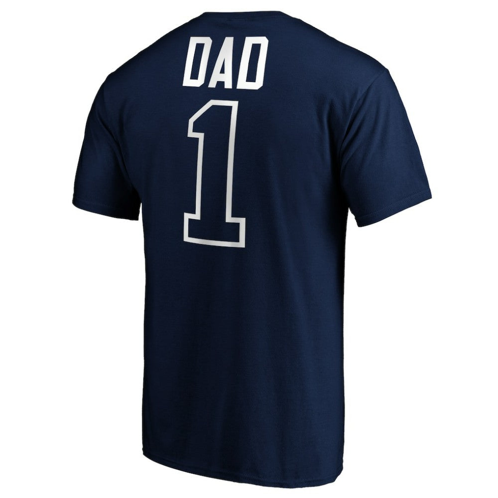 Seattle Mariners Father's Day #1 Dad T-Shirt - Navy T-shirts
