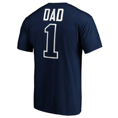 Seattle Mariners Father's Day #1 Dad T-Shirt - Navy T-shirts