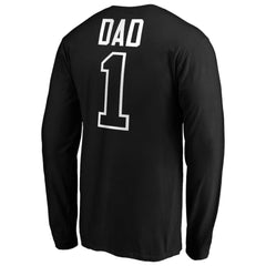 Colorado Rockies Father's Day #1 Dad Long Sleeve T-Shirt - Black T-shirts