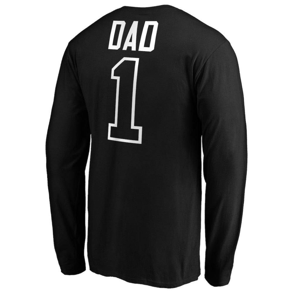 Pittsburgh Pirates Father's Day #1 Dad Long Sleeve T-Shirt - Black T-shirts