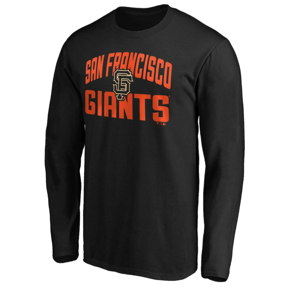 San Francisco Giants Father's Day #1 Dad Long Sleeve T-Shirt - Black T-shirts