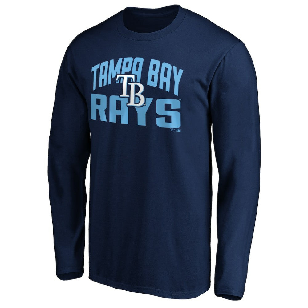 Tampa Bay Rays Father's Day #1 Dad Long Sleeve T-Shirt - Navy T-shirts