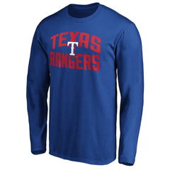 Texas Rangers Father's Day #1 Dad Long Sleeve T-Shirt - Royal T-shirts