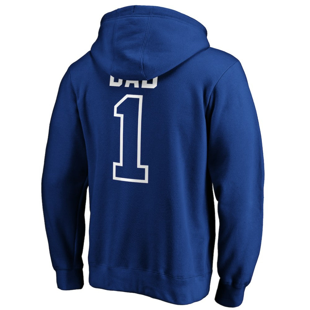 Chicago Cubs Father's Day #1 Dad Pullover Hoodie - Royal Hoodies