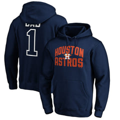 Houston Astros Father's Day #1 Dad Pullover Hoodie - Navy Hoodies