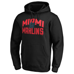 Miami Marlins Father's Day #1 Dad Pullover Hoodie - Black Hoodies