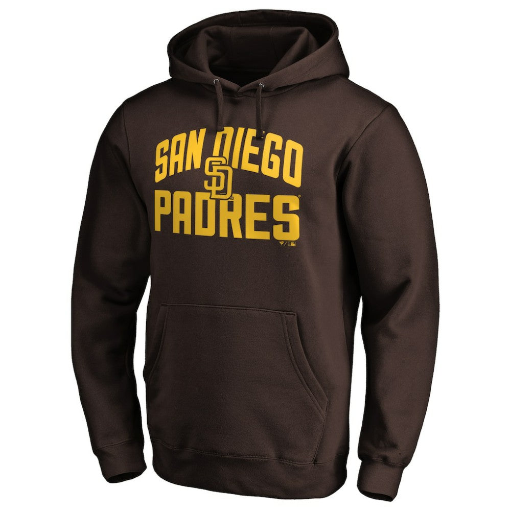 San Diego Padres Father's Day #1 Dad Pullover Hoodie - Brown Hoodies