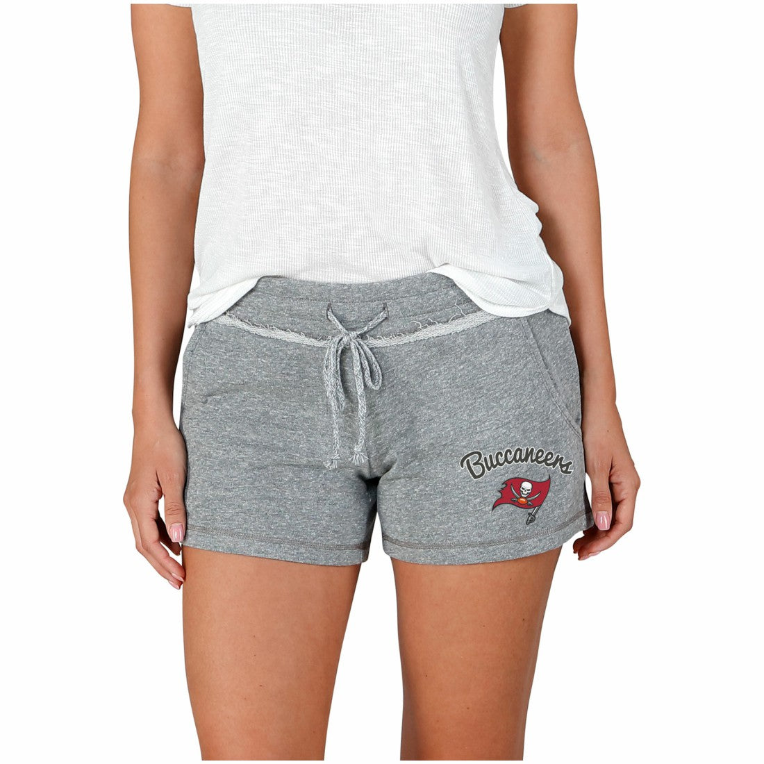 Tampa Bay Buccaneers Concepts Sport Women's Mainstream Terry Shorts Gray