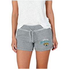 Jacksonville Jaguars Concepts Sport Women's Mainstream Terry Shorts Gray