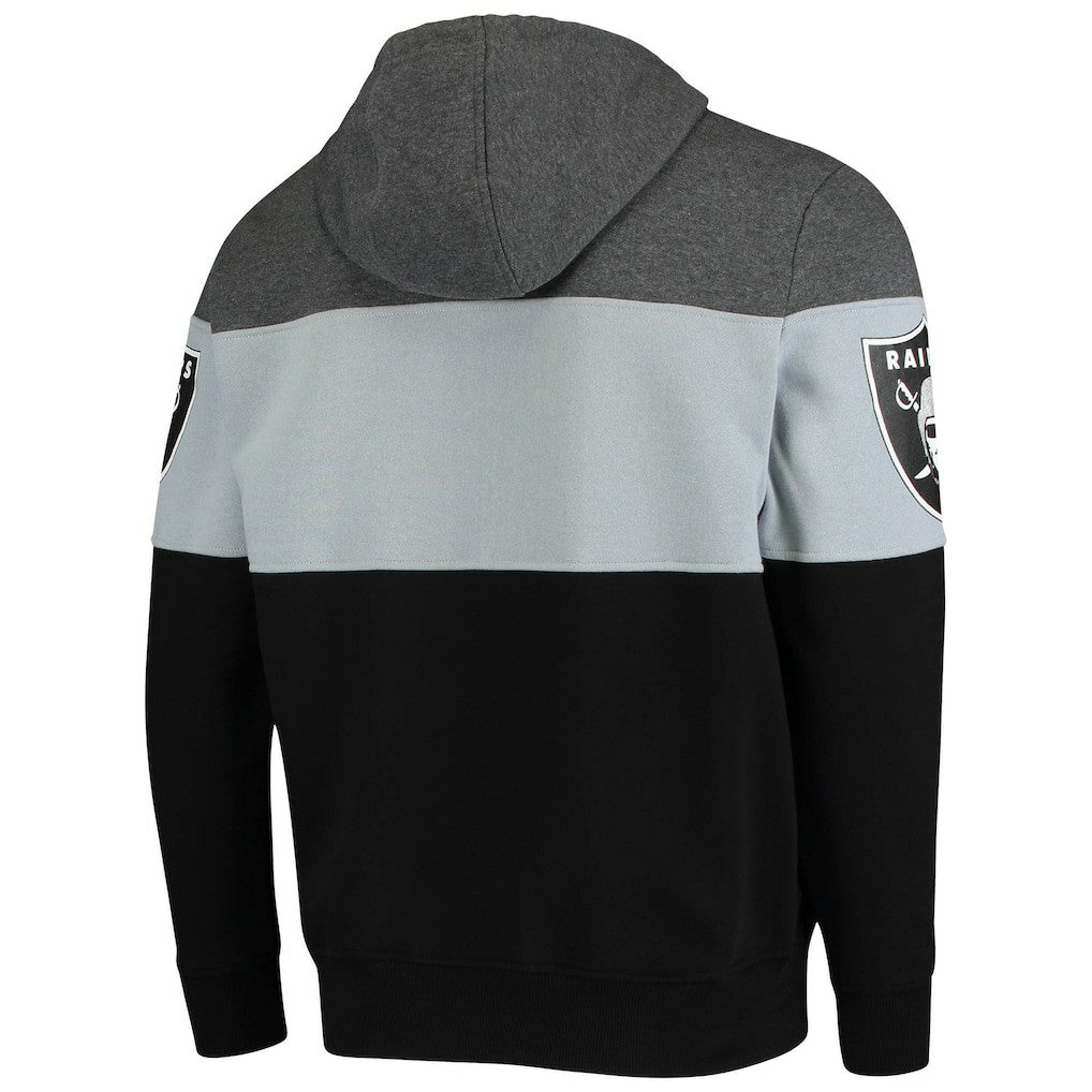 Las Vegas Raiders Starter Extreme Fireballer Pullover Hoodie Heathered Gray/Silver