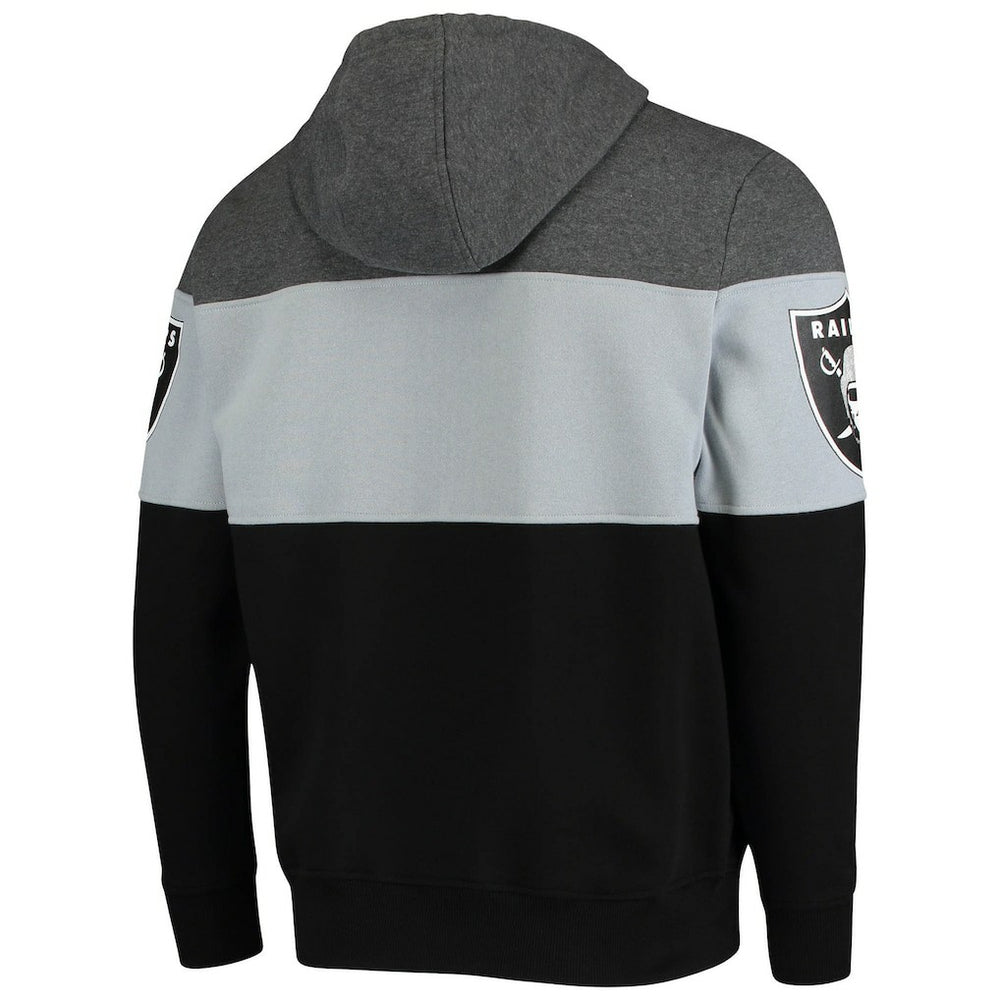 Las Vegas Raiders Starter Extreme Fireballer Pullover Hoodie Heathered Gray/Silver