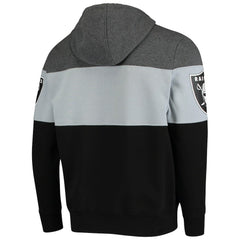 Las Vegas Raiders Starter Extreme Fireballer Pullover Hoodie Heathered Gray/Silver