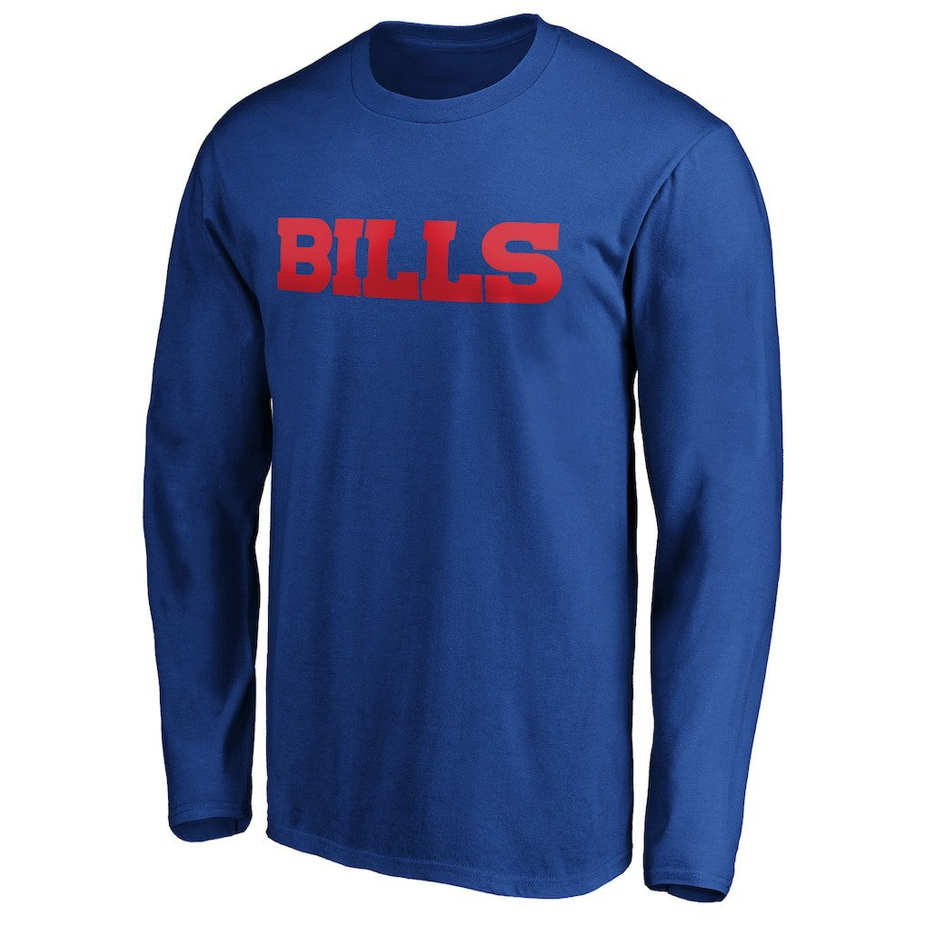 Buffalo Bills #1 Dad Long Sleeve Team Logo T-Shirt Royal