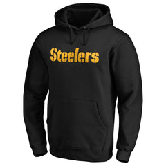 Pittsburgh Steelers #1 Dad Pullover Hoodie Black