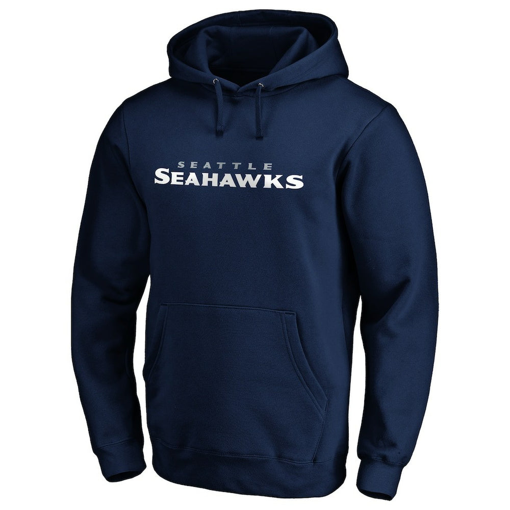 Seattle Seahawks #1 Dad Pullover Hoodie Navy
