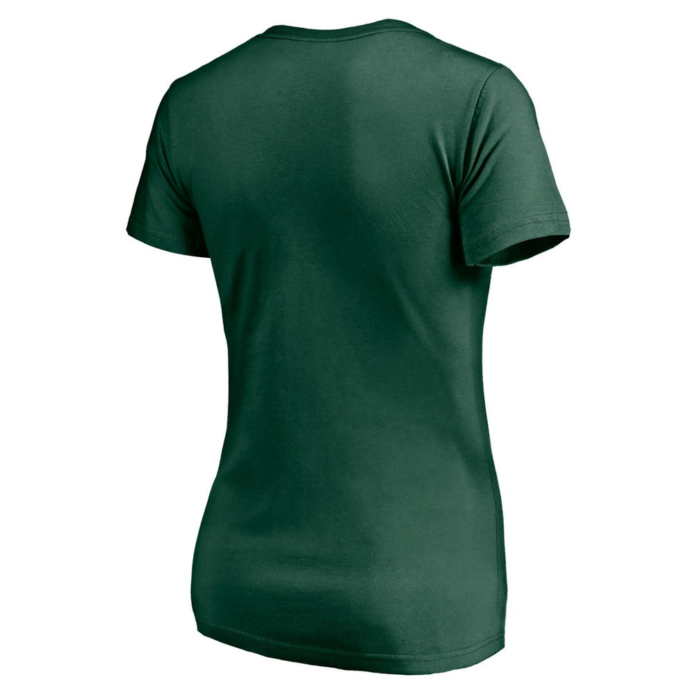 Green Bay Packers Women's Nostalgia V-Neck T-Shirt Green