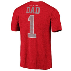 NHL Detroit Red Wings Greatest Dad Tri-Blend T-Shirt - Red