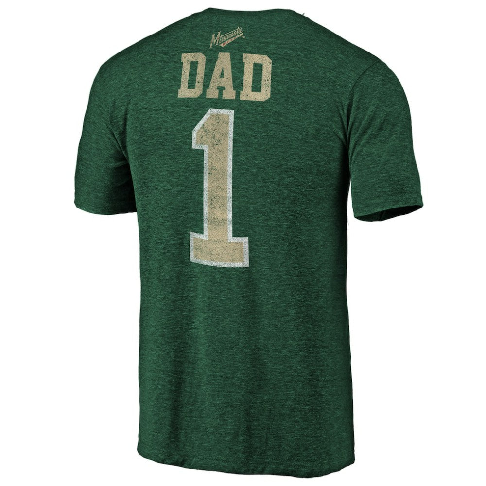 NHL Minnesota Wild Greatest Dad Tri-Blend T-Shirt - Green