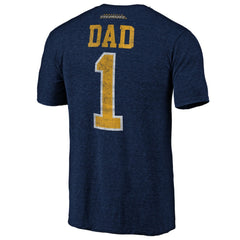 NHL Nashville Predators Greatest Dad Tri-Blend T-Shirt - Navy